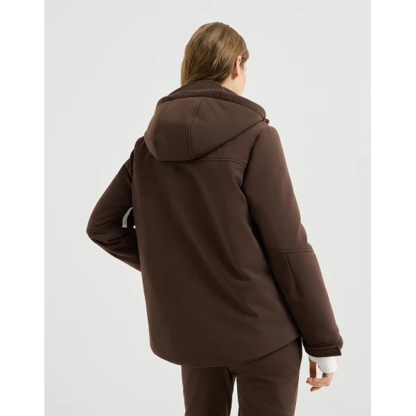 Brunello Cucinelli Mountain outerwear jacket in Brown, view 3 | Jackets | Coveti