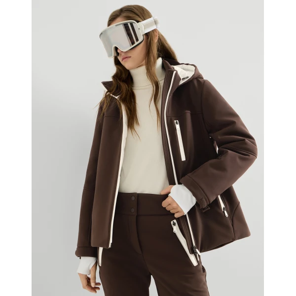 Brunello Cucinelli Mountain outerwear jacket in Brown, view 5 | Jackets | Coveti
