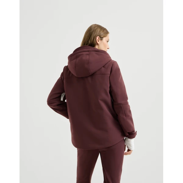 Brunello Cucinelli Mountain outerwear jacket in Cherry, view 3 | Jackets | Coveti