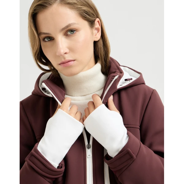 Brunello Cucinelli Mountain outerwear jacket in Cherry, view 4 | Jackets | Coveti