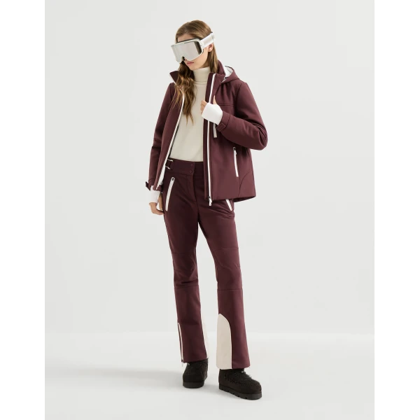 Brunello Cucinelli Mountain outerwear jacket in Cherry, view 6 | Jackets | Coveti