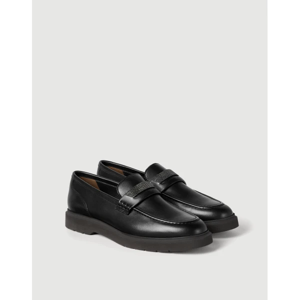 Nappa leather penny loafers in Black - Image 2