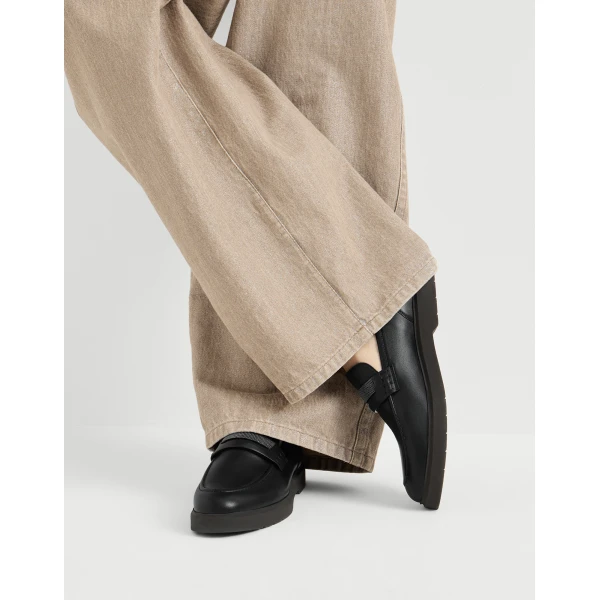 Nappa leather penny loafers in Black - Image 5