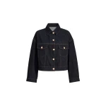 Brunello Cucinelli No-fade denim outerwear jacket with monili in Denim | Jackets | Coveti