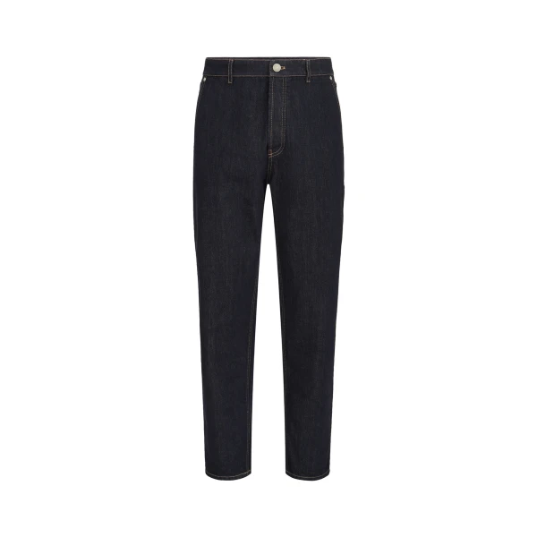 Brunello Cucinelli No-fade denim trousers in Dark Denim | Jeans | Coveti