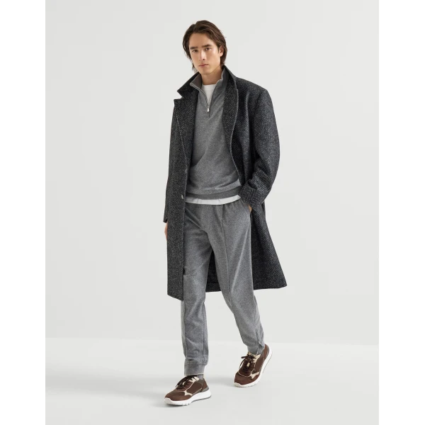 Brunello Cucinelli Nubuck and suede runners in Sand, view 4 | Sneakers | Coveti