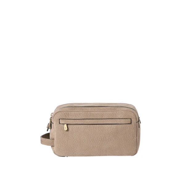 Nubuck beauty case in Brown