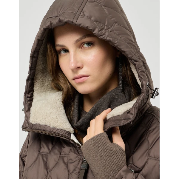 Brunello Cucinelli Nylon outerwear in Coffee, view 4 | Jackets | Coveti