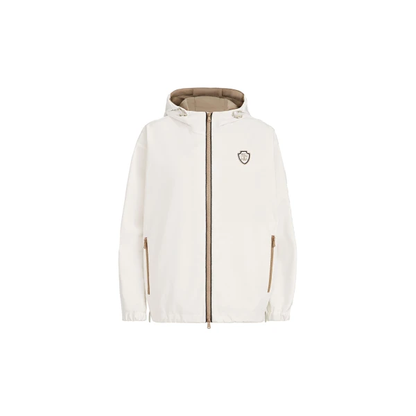Nylon outerwear in White
