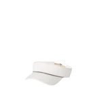 Brunello Cucinelli Nylon visor with shiny band in White | Hats | Coveti