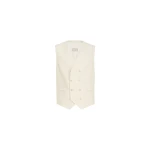 Brunello Cucinelli One-and-a-half-breasted waistcoat in Panama | Vests | Coveti