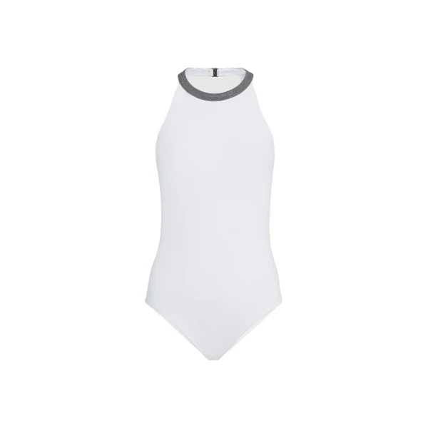 One-piece swimsuit in White