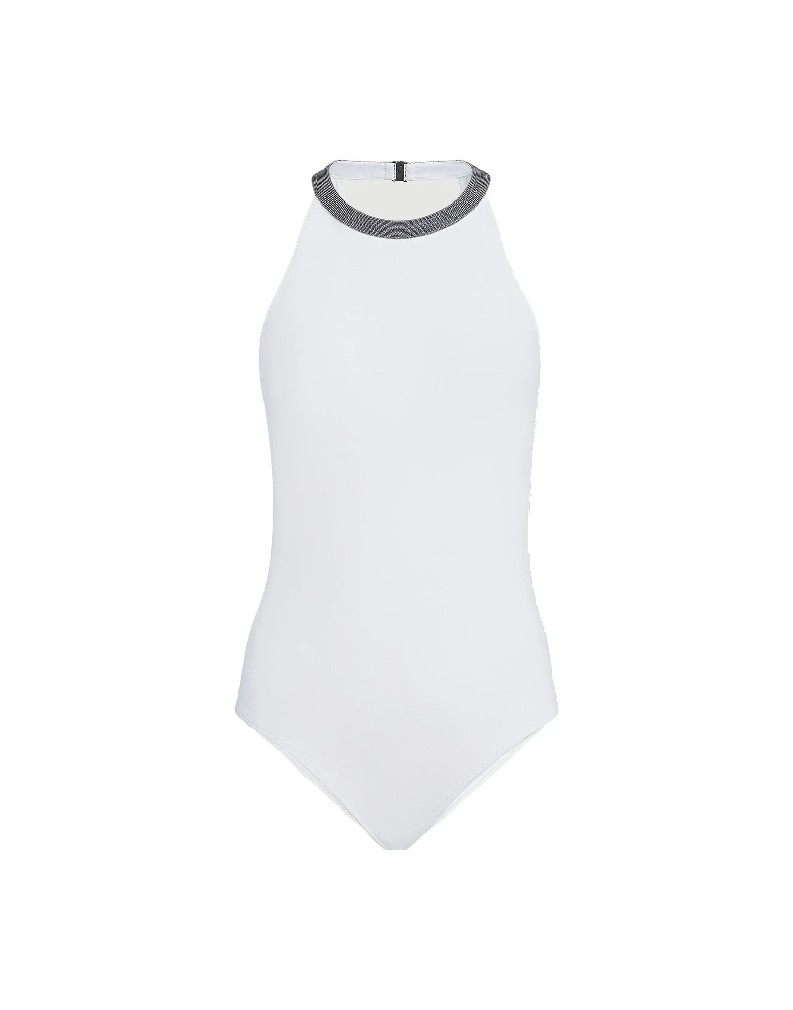 Brunello Cucinelli One-piece swimsuit in White | Buy Beachwear at Coveti Brunello Cucinelli One-piece swimsuit in White