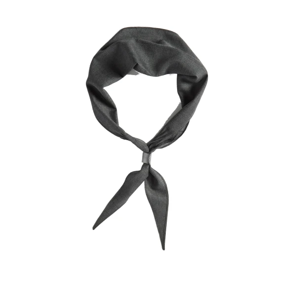 Organza necktie with monili in Dark Grey