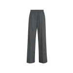 Brunello Cucinelli Pleated Wide Track trousers in Anthracite