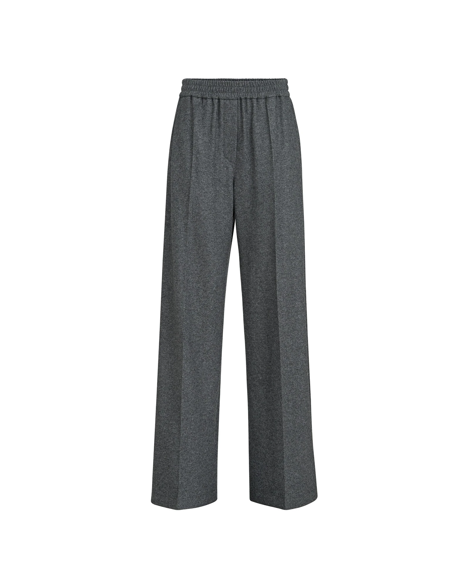 Brunello Cucinelli Pleated Wide Track trousers in Anthracite | Buy Pants at Coveti Brunello Cucinelli Pleated Wide Track trousers in Anthracite
