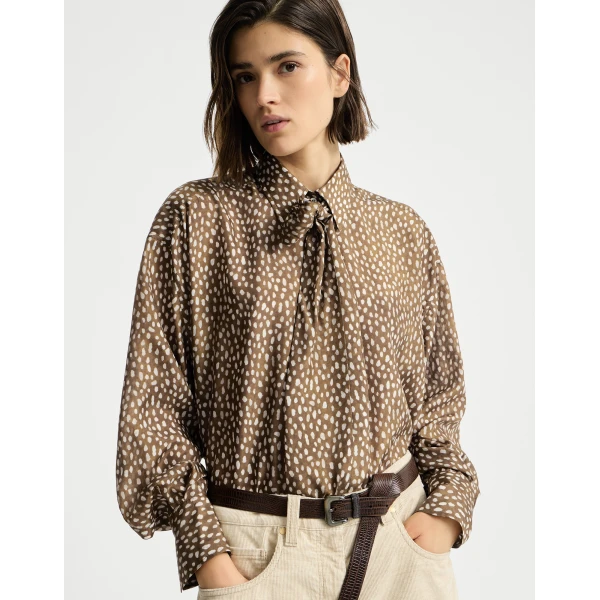 Pongee shirt in Dattero - Image 5