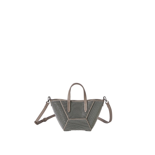 Brunello Cucinelli Precious BC Duo mini bag in Grey