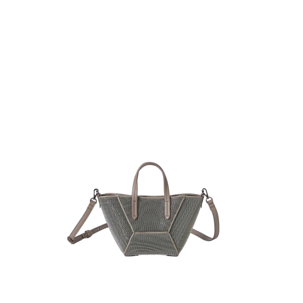 Brunello Cucinelli Precious BC Duo mini bag in Grey