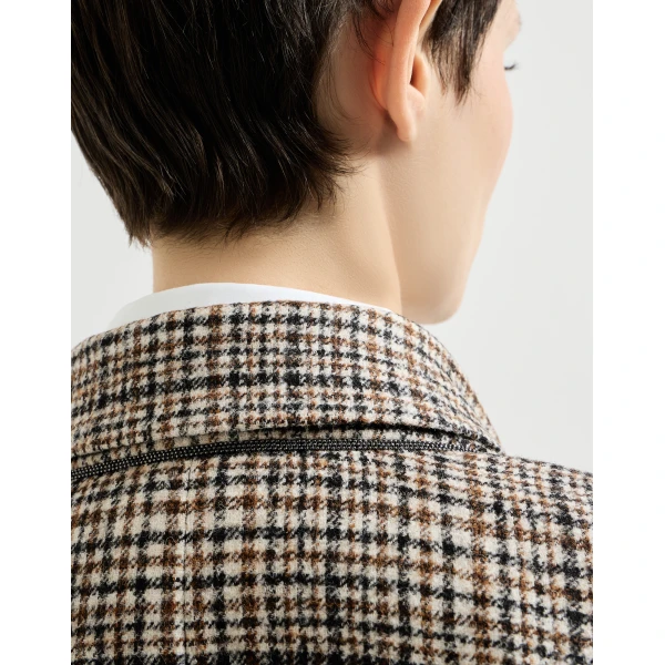 Brunello Cucinelli Prince of Wales blazer in Brown