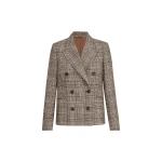 Brunello Cucinelli Prince of Wales blazer in Brown