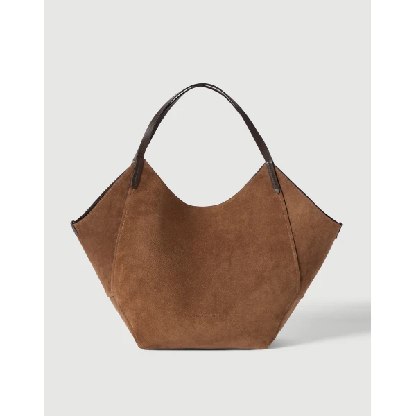Reversible Duo shopper in lizard calfskin in Rust Brown - Image 2