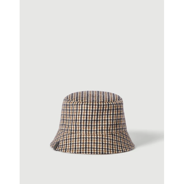 Brunello Cucinelli Reversible bucket hat in Beige, view 2 | Hats | Coveti