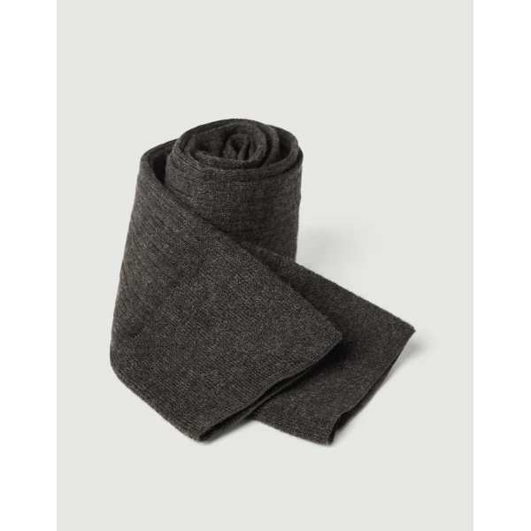 Brunello Cucinelli Rib knit socks in Lignite Grey, view 2 | Accessories | Coveti