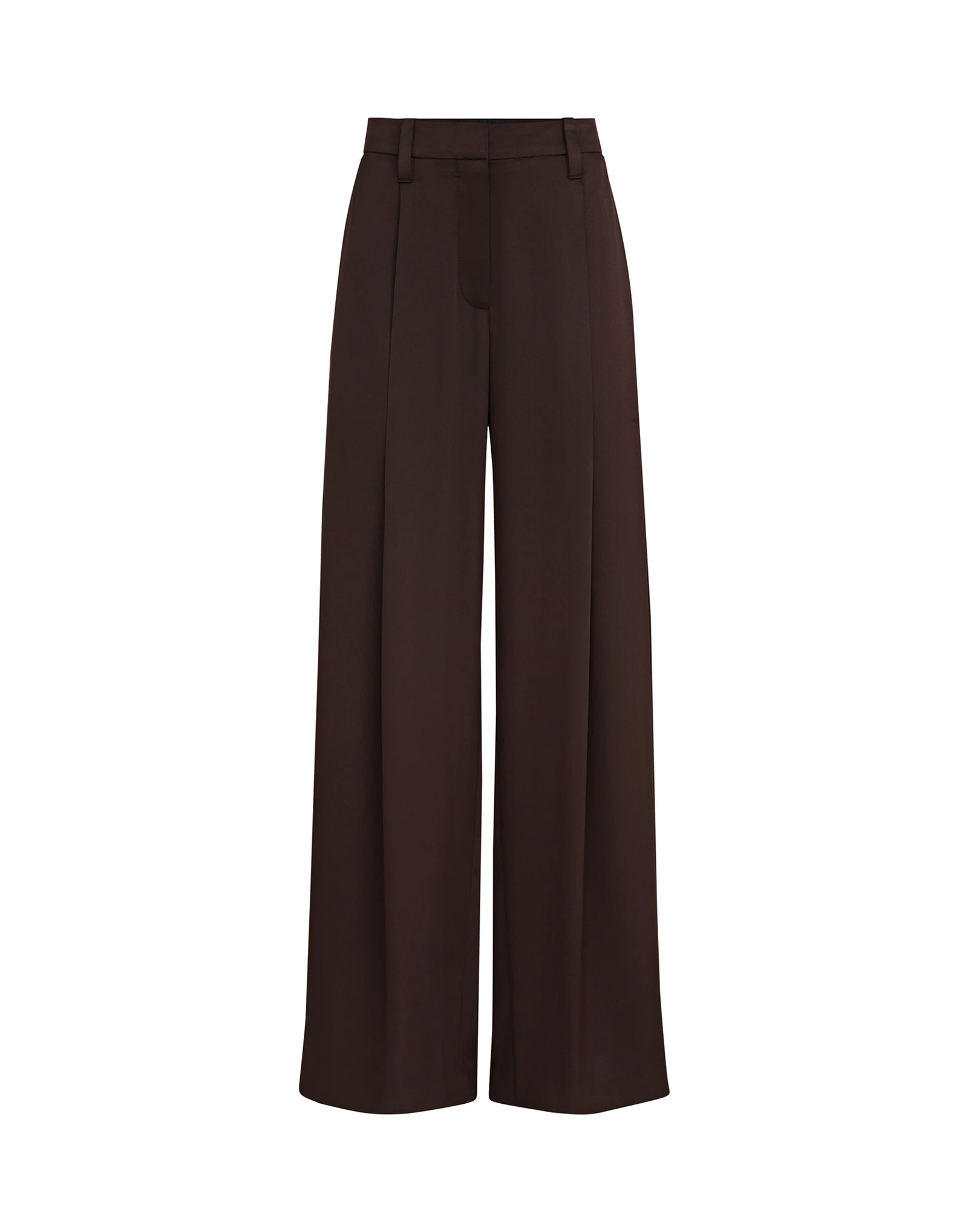 Brunello Cucinelli Satin pleated barrel trousers in Coffee Brunello Cucinelli Satin pleated barrel trousers in Coffee | Pants | Coveti
