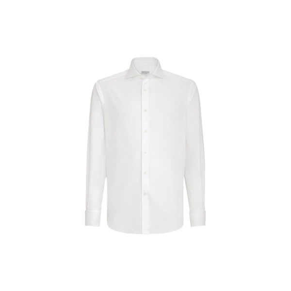 Sea Island cotton shirt in White