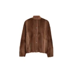 Brunello Cucinelli Shearling bomber jacket in Mahogany