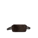 Brunello Cucinelli Shearling explorer small belted bag in Brown | Belt Bags | Coveti