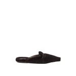 Brunello Cucinelli Shearling flats with monili in Rust Brown