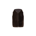 Brunello Cucinelli Shearling reversible vest in Brown