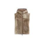 Brunello Cucinelli Shearling reversible vest in Light Brown | Vests | Coveti