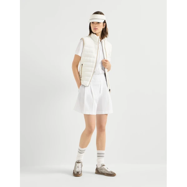 Brunello Cucinelli Short sleeve shirt in White, view 6 | Shirts | Coveti