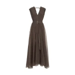 Brunello Cucinelli Silk dress in Brown