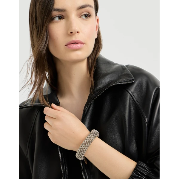Brunello Cucinelli Silver bracelet in Silver, view 3 | Bracelets | Coveti