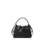 Brunello Cucinelli Small Soft Leather Mellow Bucket bag in Black