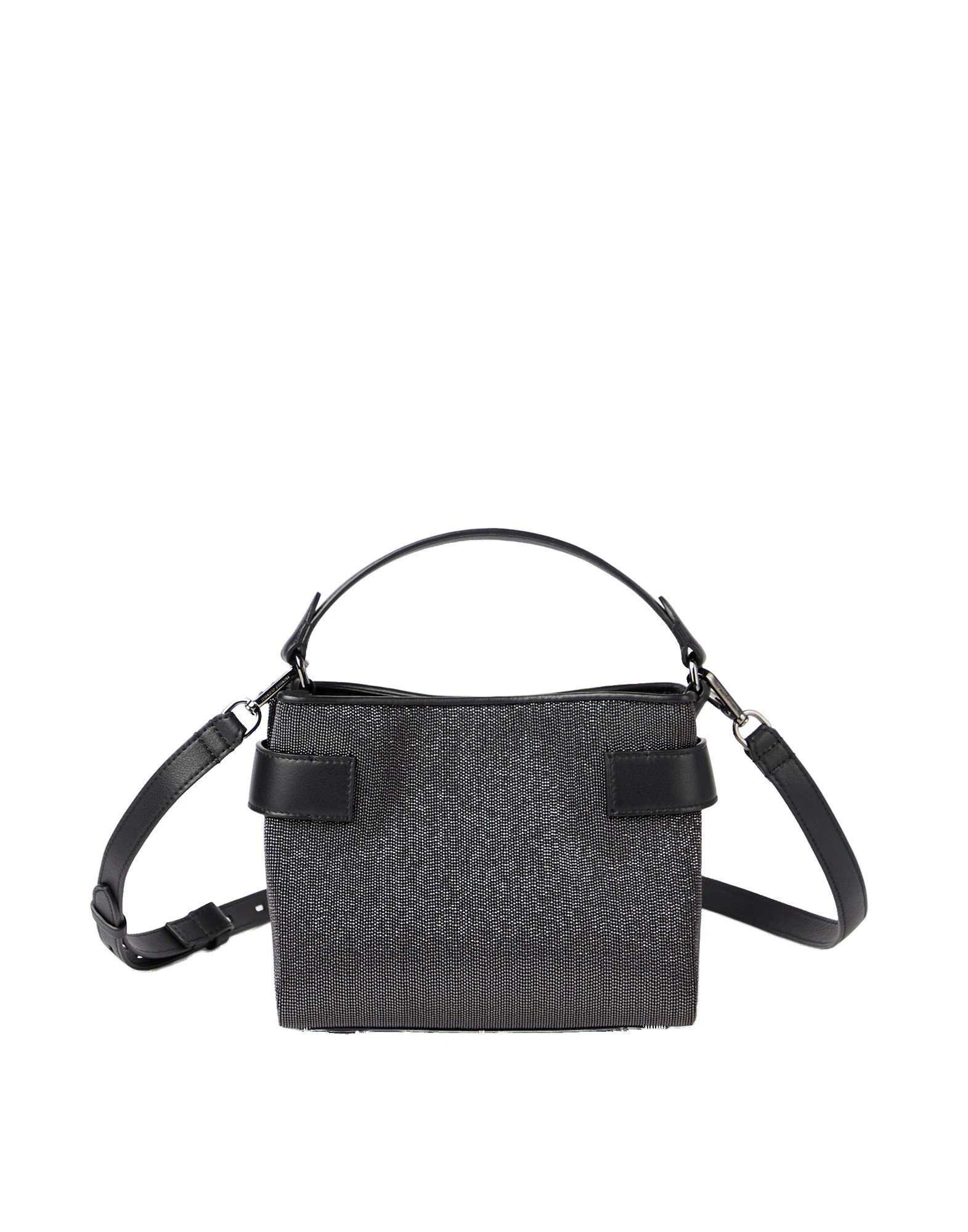 Brunello Cucinelli Small Top-Handle Essence bag in Black | Buy Mini Bags at Coveti Brunello Cucinelli Small Top-Handle Essence bag in Black