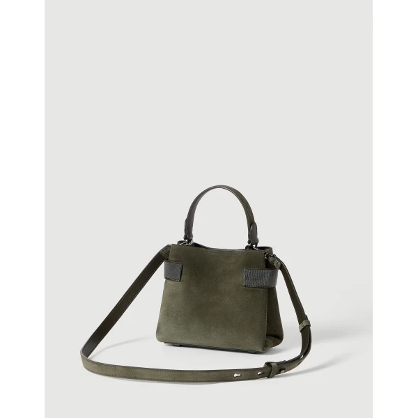 Small Top-Handle Essence bag in Green - Image 2