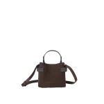 Brunello Cucinelli Small Top-Handle Essence bag in Pine Cone Brown