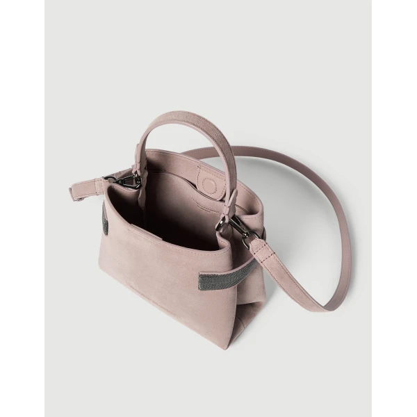 Small Top-Handle Essence bag in Pink - Image 5