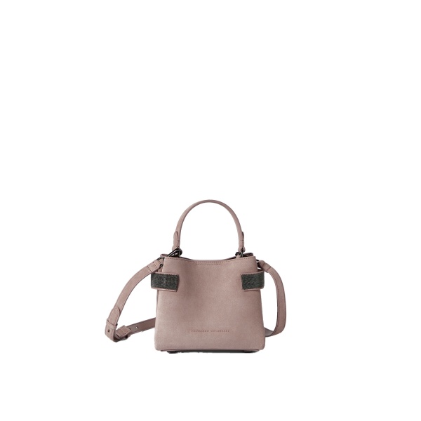 Brunello Cucinelli Small Top-Handle Essence bag in Pink