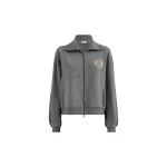 Brunello Cucinelli Smooth French terry sweatshirt with logo in Dark Grey
