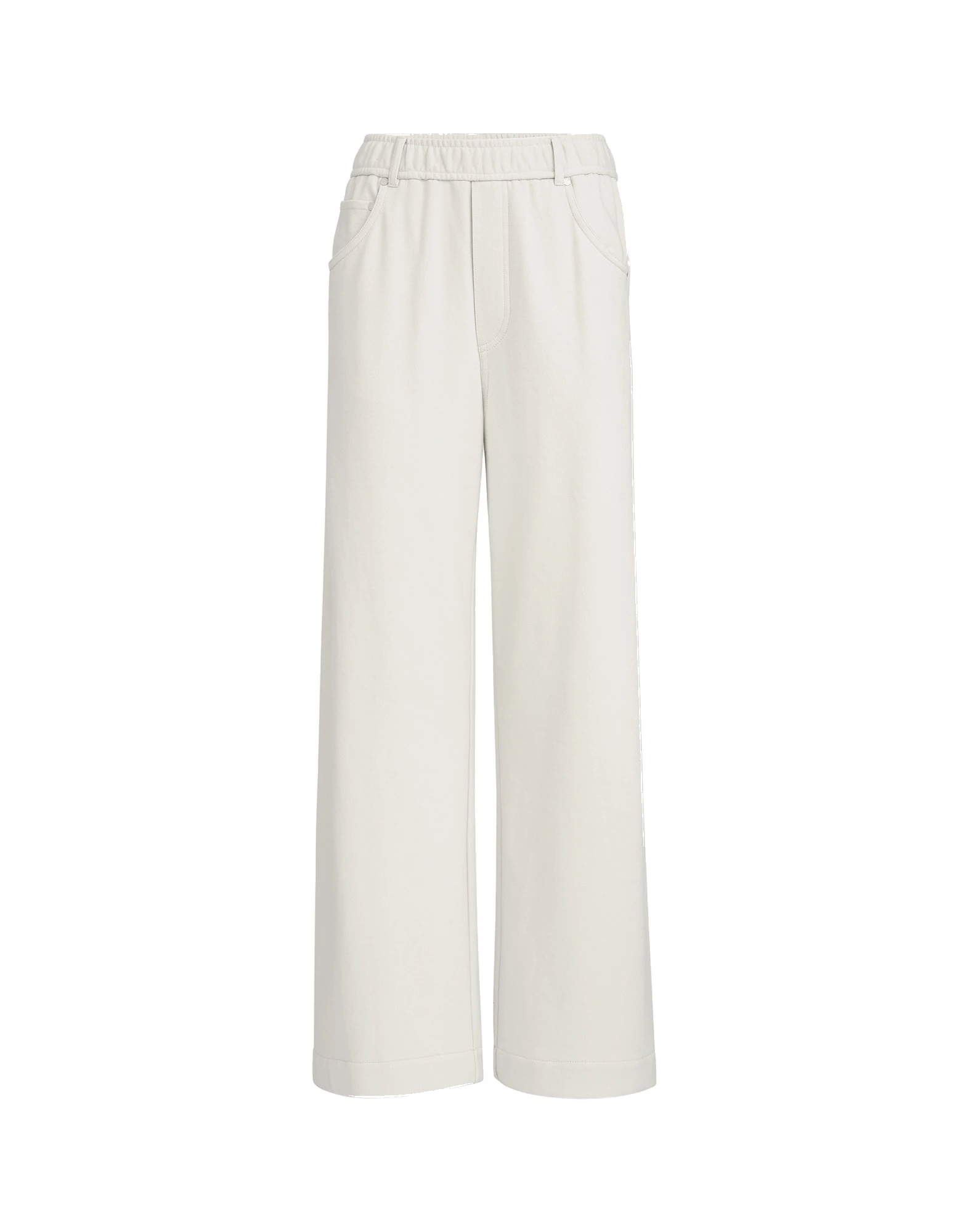 Brunello Cucinelli Smooth French terry trousers in Milk | Buy Pants at Coveti Brunello Cucinelli Smooth French terry trousers in Milk