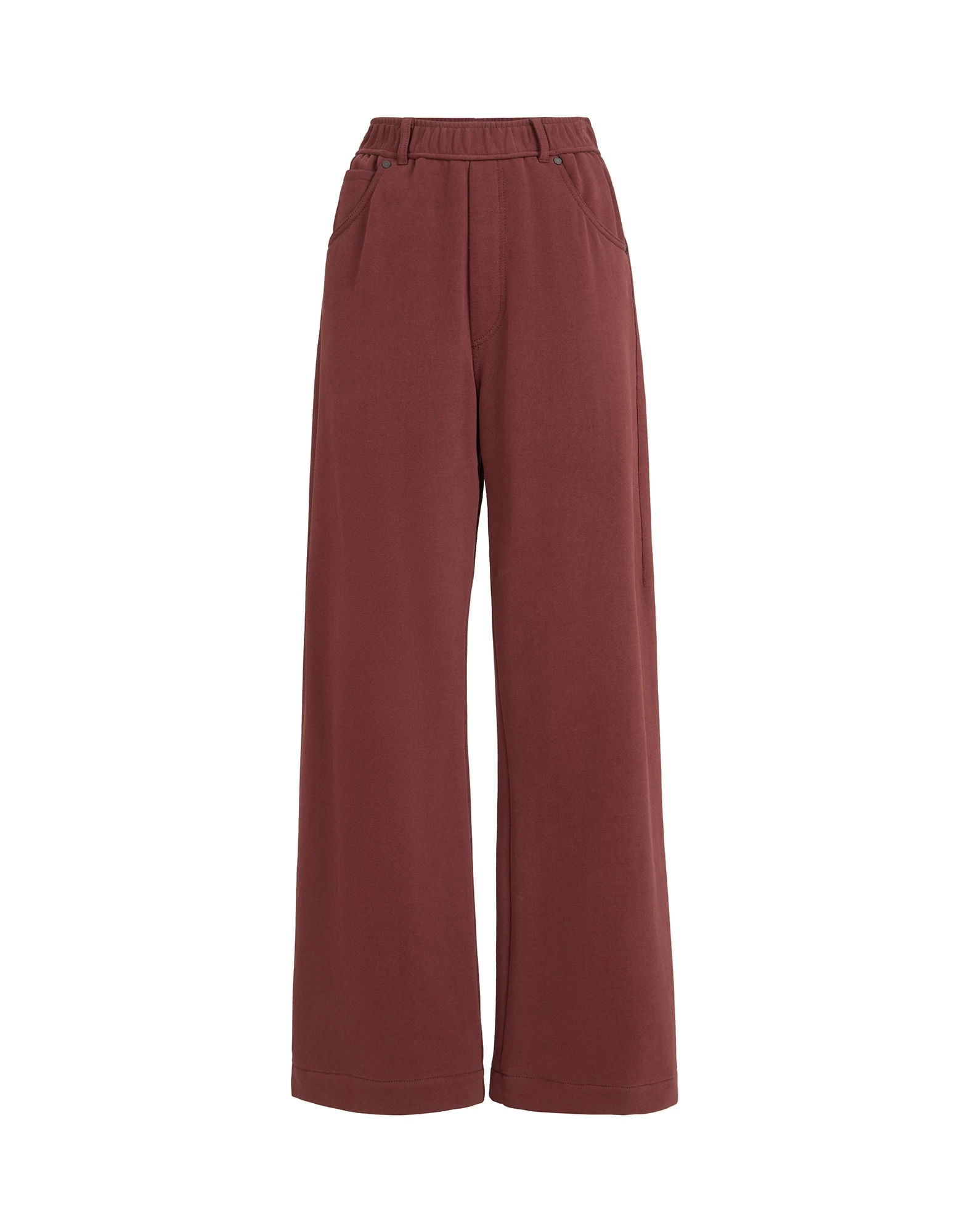 Brunello Cucinelli Smooth French terry trousers in Wine | Buy Pants at Coveti Brunello Cucinelli Smooth French terry trousers in Wine