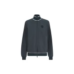 Brunello Cucinelli Smooth cotton French terry sweatshirt in Navy Blue