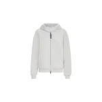 Brunello Cucinelli Smooth cotton French terry sweatshirt in Silver