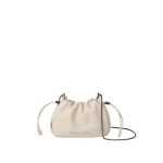 Brunello Cucinelli Soft leather mini Mellow Bucket bag in Ivory